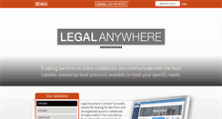 Desktop Screenshot of legalanywhere.com