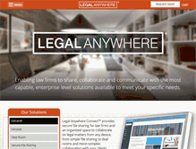 Tablet Screenshot of legalanywhere.com